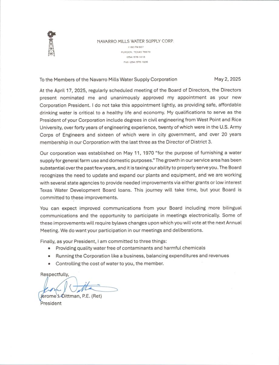 President's Letter - English